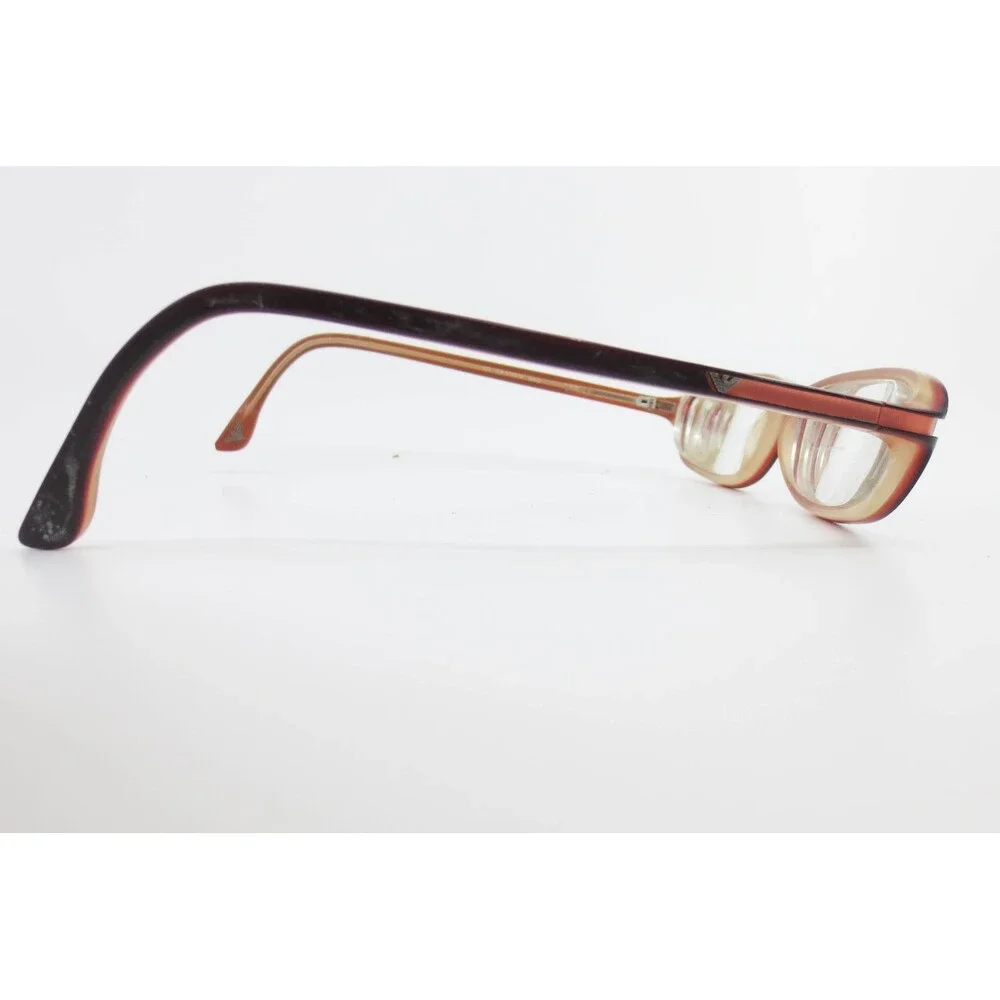 Emporio Armani EA 9305/N GAQ Rectangular Eyeglasses Burgundy Amber 135mm